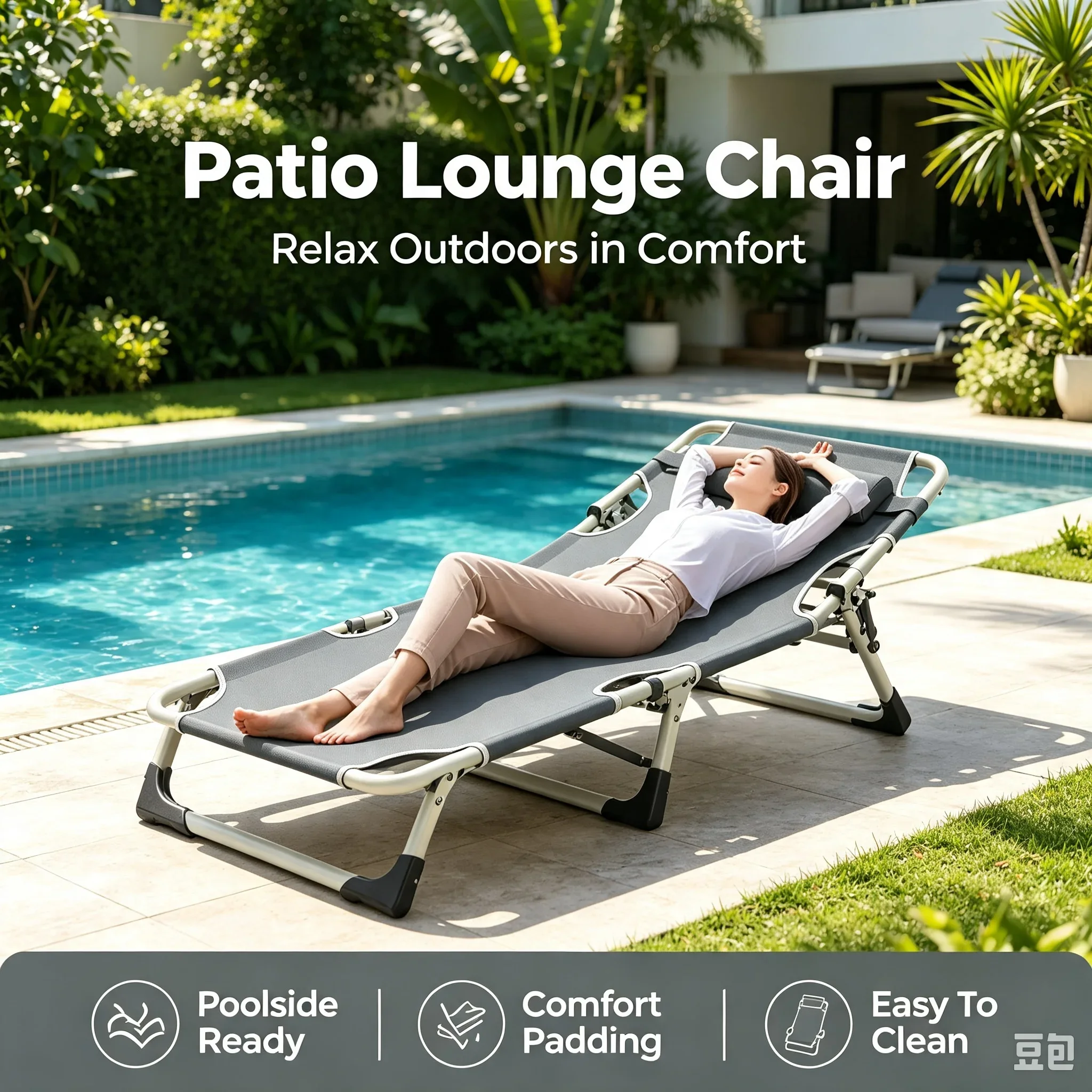Office Lunch Nap Folding Loung - Outdoor Daybed Furniture ulasan dan harga