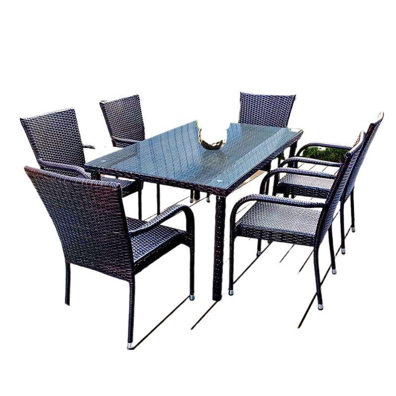 Outdoor rattan tables and chai - Outdoor Furniture Metal ulasan dan harga