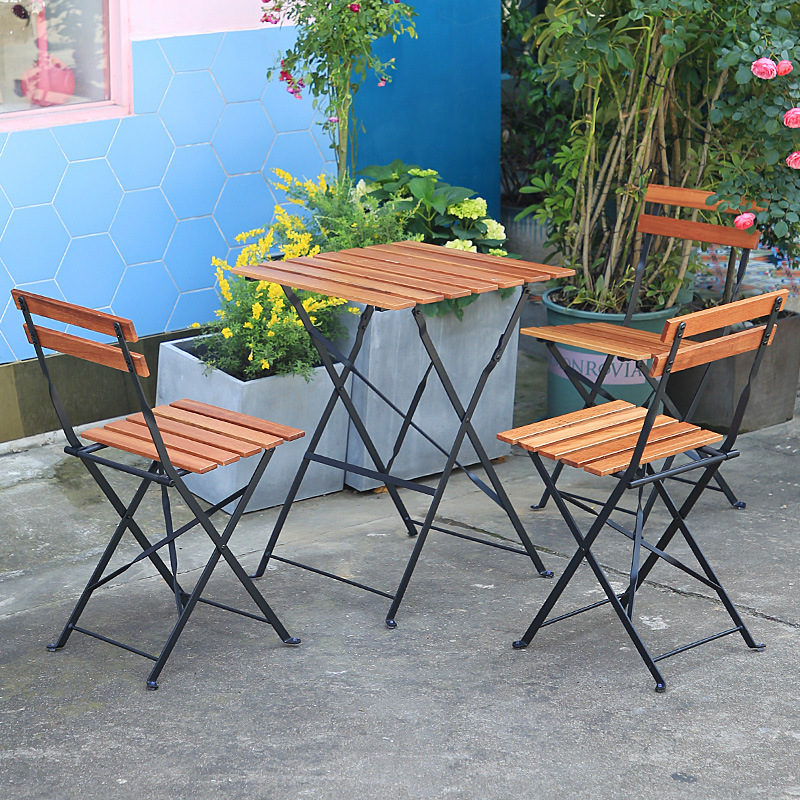 Foldable Solid Wood Coffee Tab - Outdoor Furniture Metal Chairs ulasan dan harga