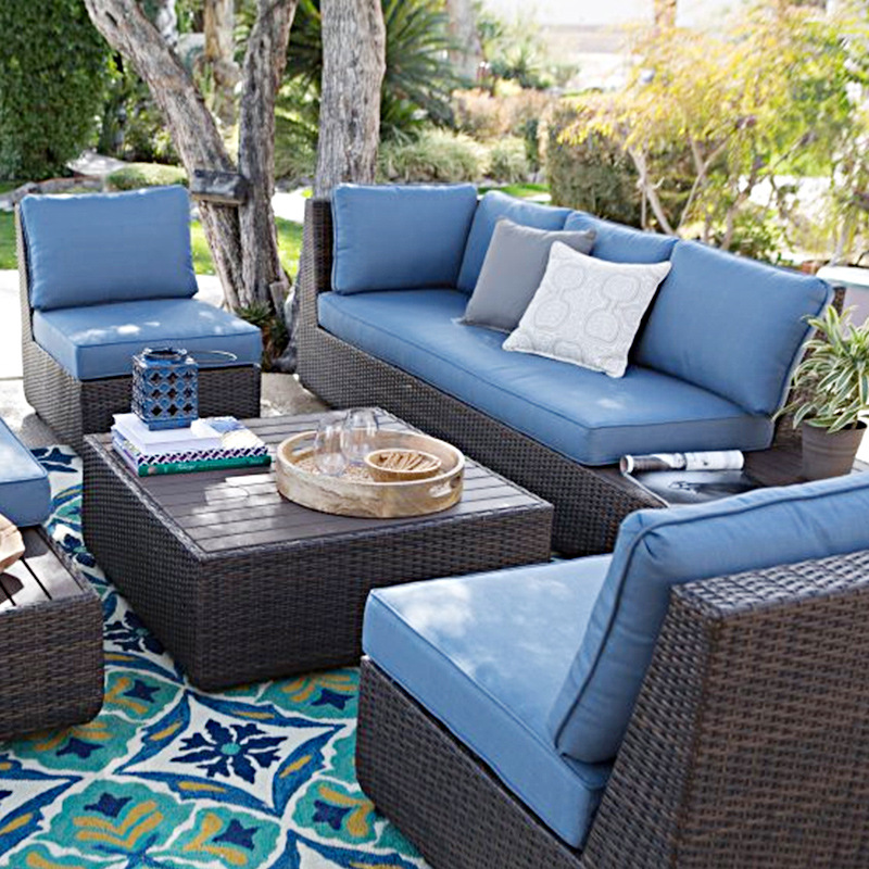Outdoor Sofa Courtyard Rattan  - Outdoor Furniture Metal Chairs ulasan dan harga