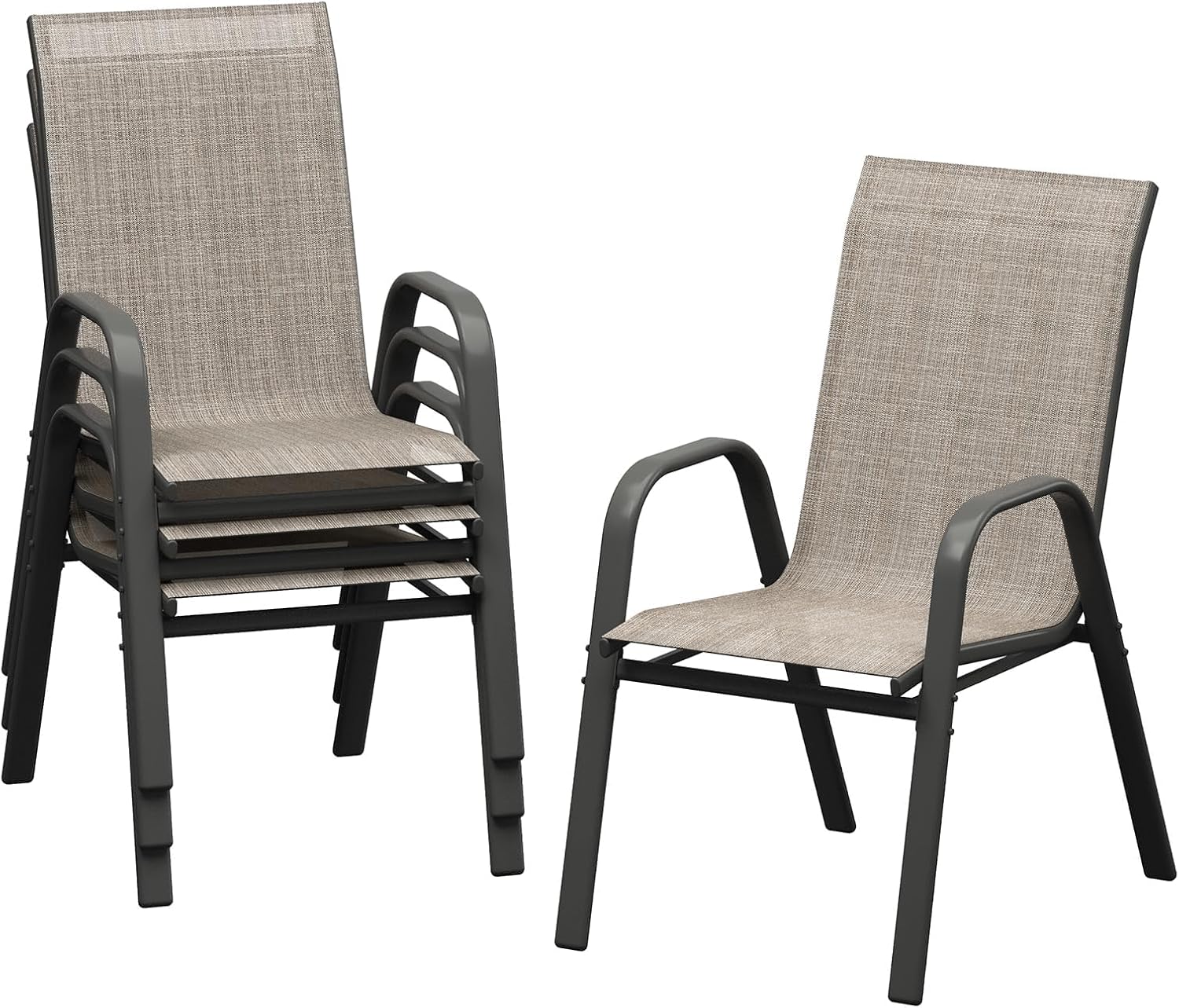 Patio Dining Chairs Set of 4,  - Outdoor Furniture Metal Chairs ulasan dan harga