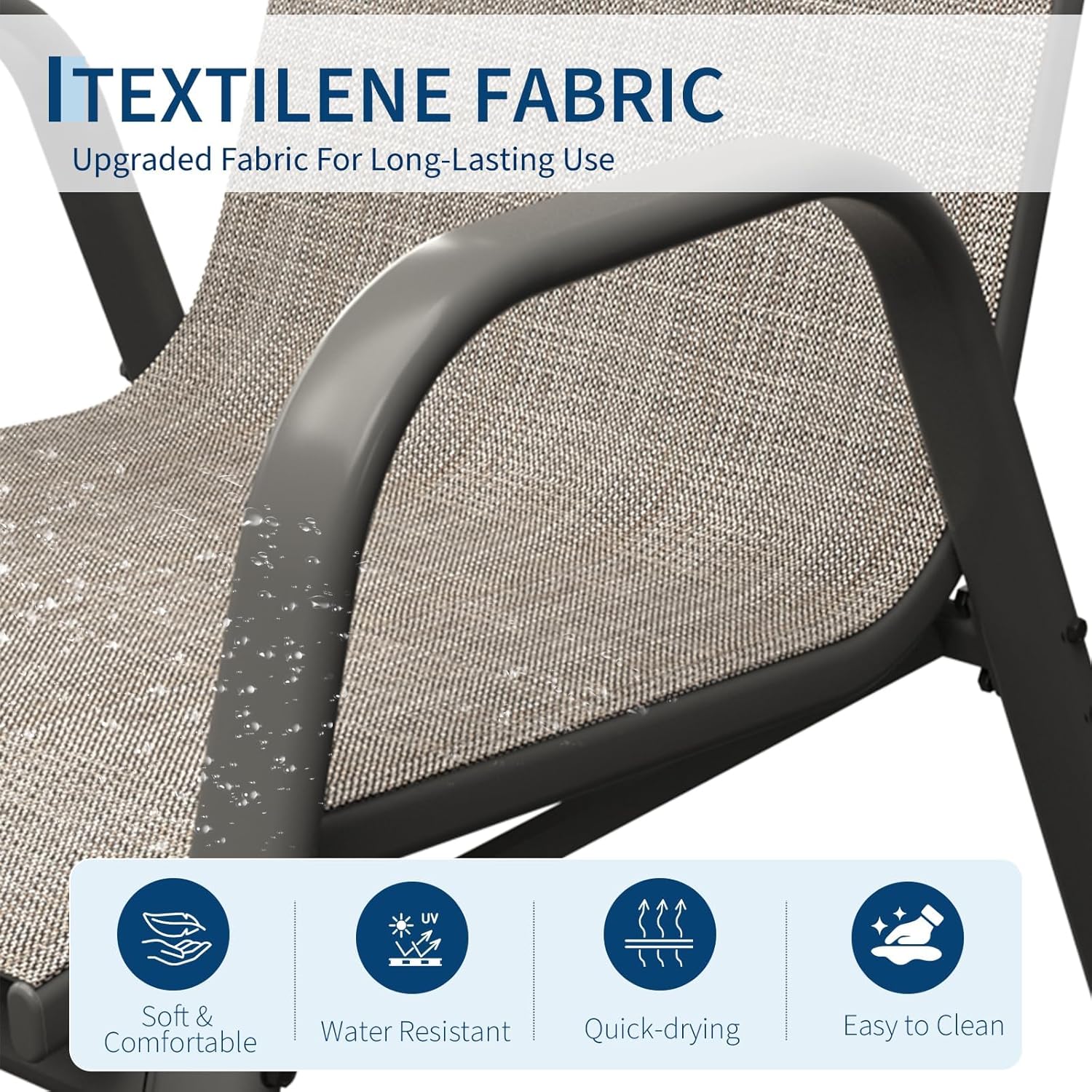 Patio Dining Chairs Set of 4,  - Outdoor Furniture Metal Chairs ulasan dan harga