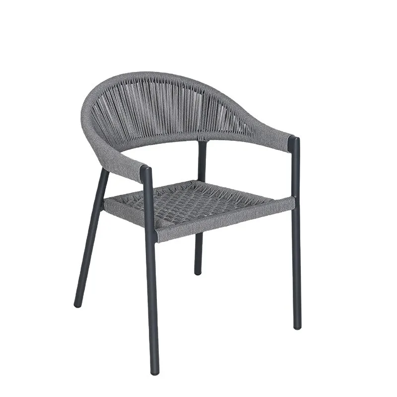 Rattan Dining Chair with Armre - Outdoor Furniture Metal Chairs ulasan dan harga